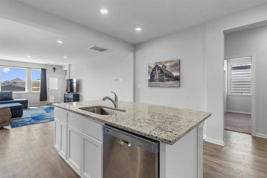 Furnished interior view inside a new home in The Ridge at Trinity Ranch, Elgin (Image 18).