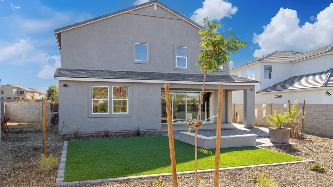 Representative exterior details of a home built from the Miraval by D.R. Horton in The Ridge at Stone Butte, Phoenix (Image 3).