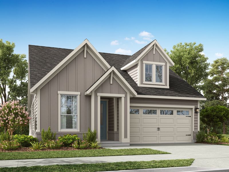 Representative exterior photo of a completed home built from the Oak Haven by Tri Pointe Homes in Everstead, Raleigh, NC (Image 22).