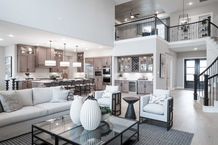 Representative furnished interior of a home built from the Milan by Tri Pointe Homes in Dunham Pointe, Cypress (Image 54).