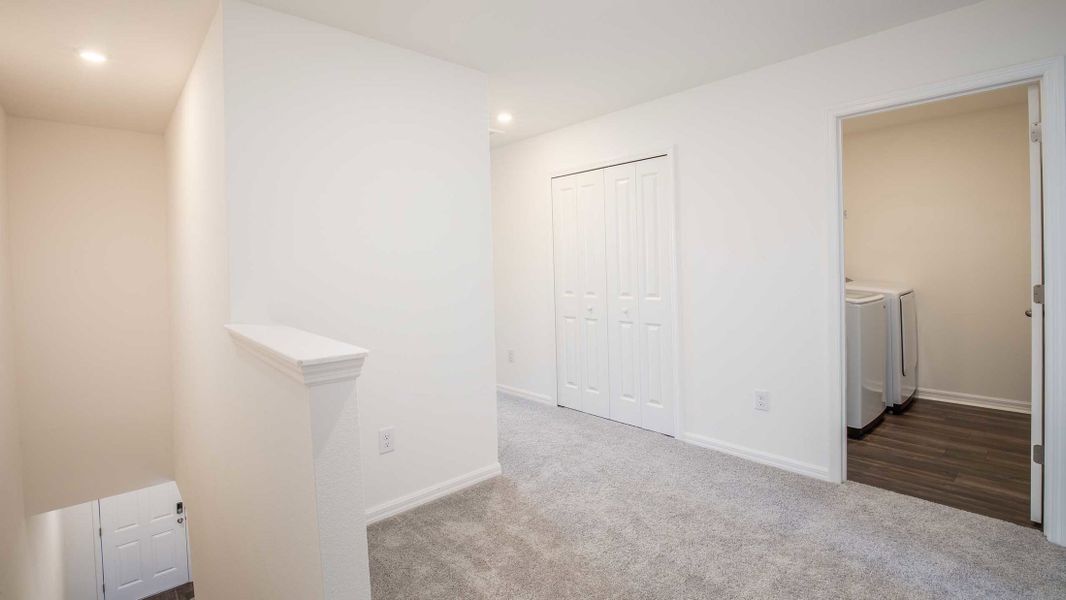 Spacious, unfurnished interior of a new home in Mirada, San Antonio (Image 22). Spacious, unfurnished interior of a new home in Mirada, San Antonio (Image 22).