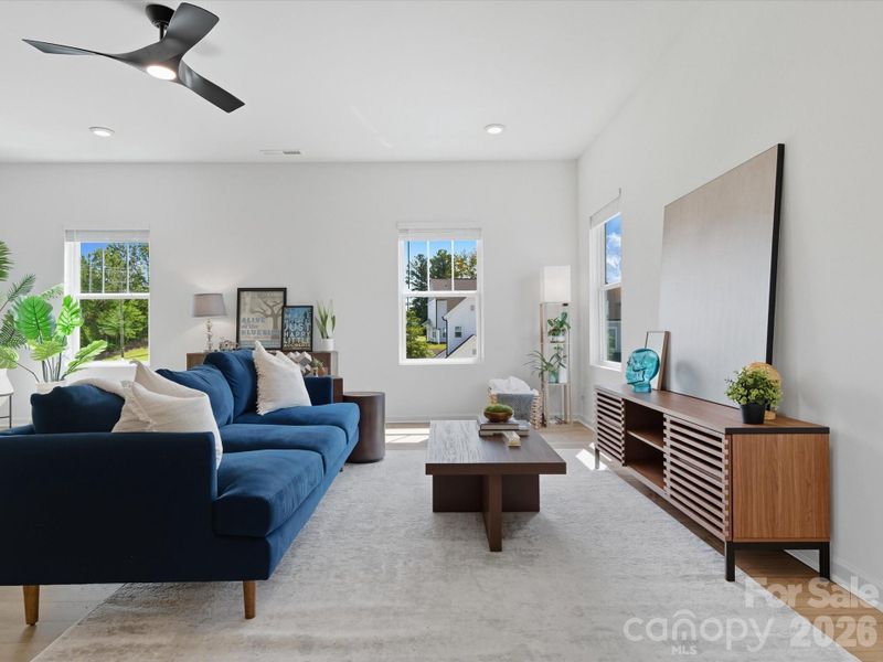 Furnished interior view inside a new home in The Landings at Catawba River, Charlotte (Image 5).