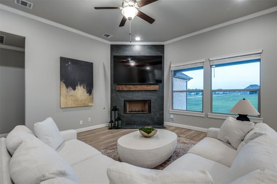 Furnished interior view inside a new home in Lynx Hollow Estates, Forney (Image 9).