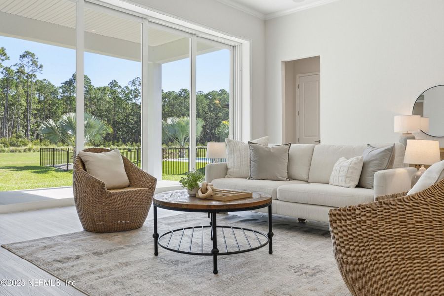 Furnished interior view inside a new home in West End at Town Center, Ponte Vedra (Image 31). Furnished interior view inside a new home in West End at Town Center, Ponte Vedra (Image 31).