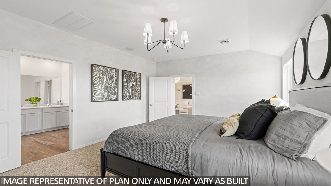 Furnished interior view inside a new home in Sunterra Lakes, Brookshire (Image 29).