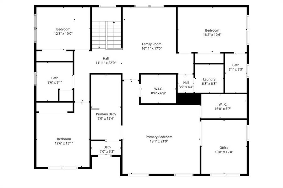2D floor plan layout of this home in , Scottdale, GA (Image 7).