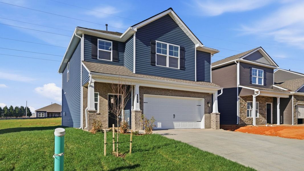 Front exterior of a new home in Fieldcrest Acres, Blountville, TN, highlighting curb appeal (Image 21).