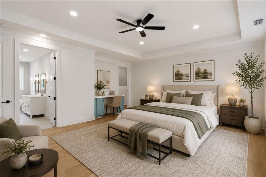 Furnished interior view inside a new home in , Marietta (Image 13).