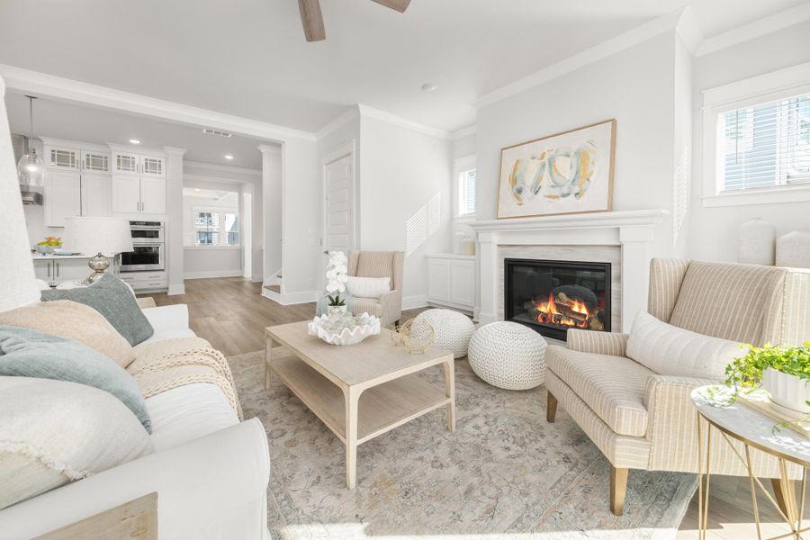 Furnished interior view inside a new home in Wando Village, Charleston (Image 40).