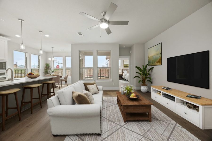 Representative furnished interior of a home built from the Milan by Ladera Texas in Ladera Little Elm, Little Elm (Image 4). Representative furnished interior of a home built from the Milan by Ladera Texas in Ladera Little Elm, Little Elm (Image 4).