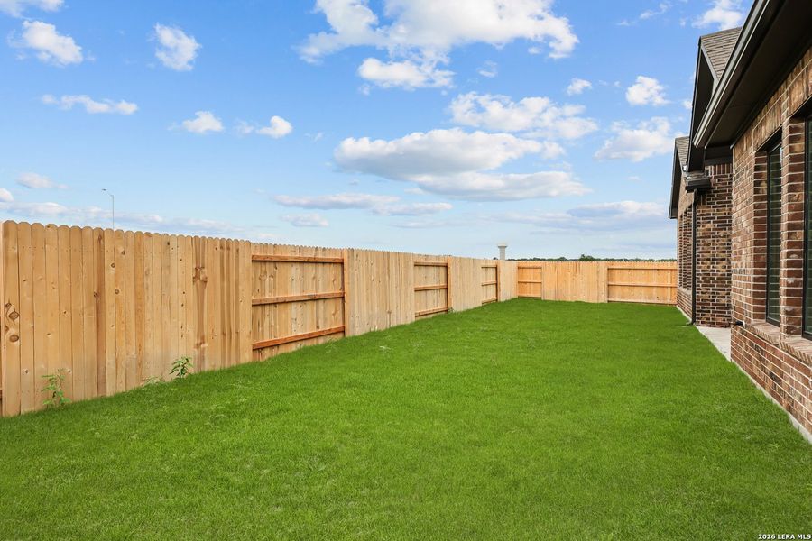 Exterior details and patio area of a home in Buffalo Crossing, Cibolo (Image 4).