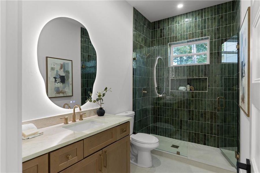 Furnished interior view inside a new home in , Atlanta (Image 12).