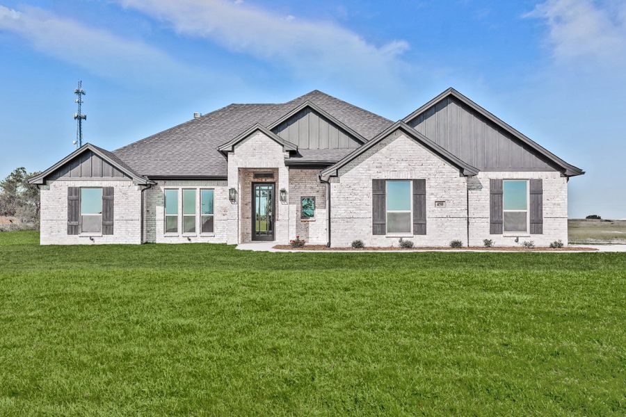 Representative exterior photo of a completed home built from the The Bennett by Doug Parr Custom Homes in Kessler Farms, Brock, TX (Image 18).