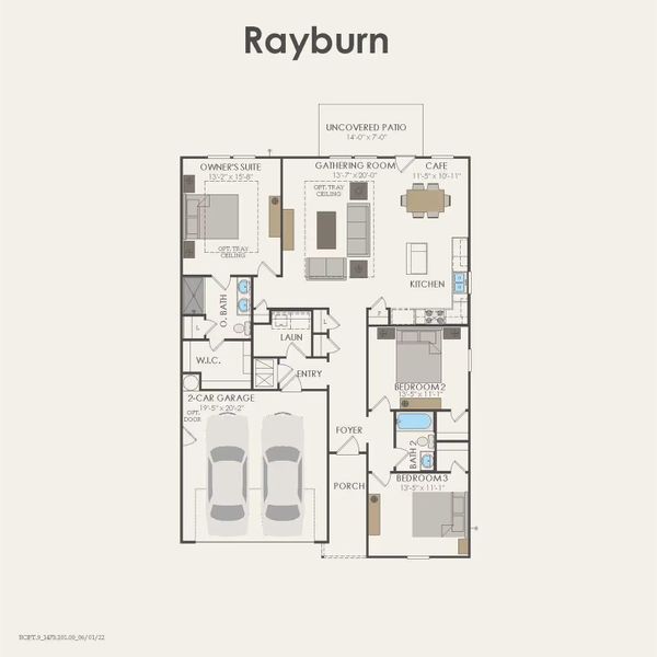 Centex Homes, Rayburn floor plan