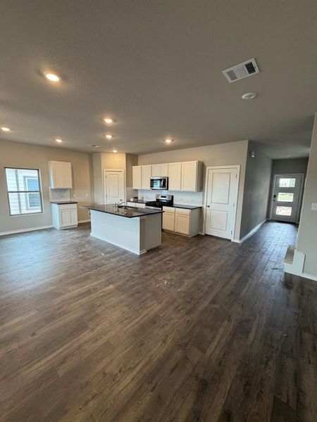 Open concept floorplan