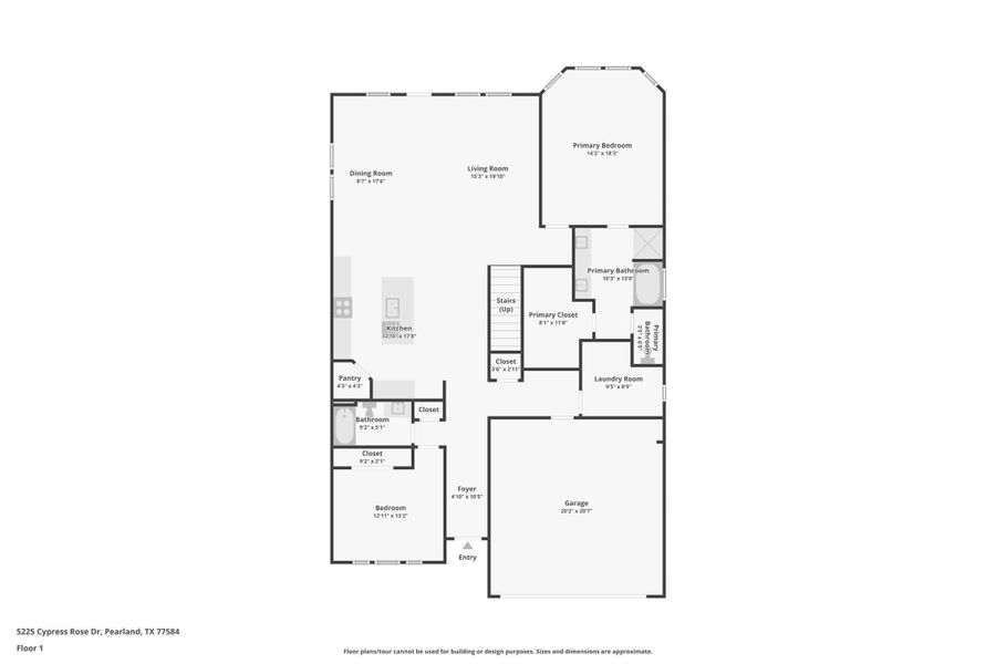 2D floor plan layout of this home in Stewart's Ranch, Conroe, TX (Image 3). 2D floor plan layout of this home in Stewart's Ranch, Conroe, TX (Image 3).