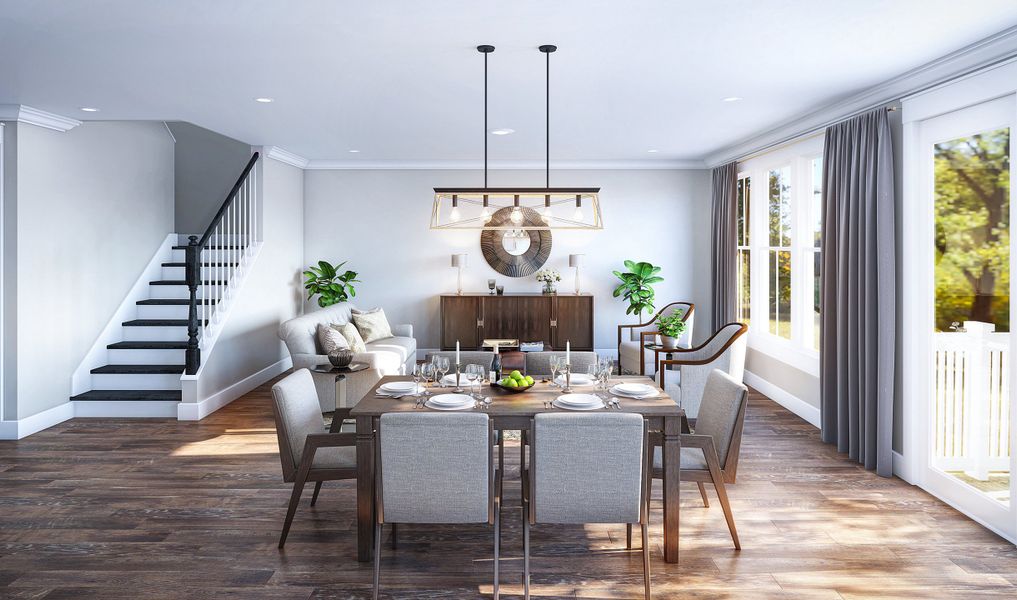 Dining area adjacent to great room