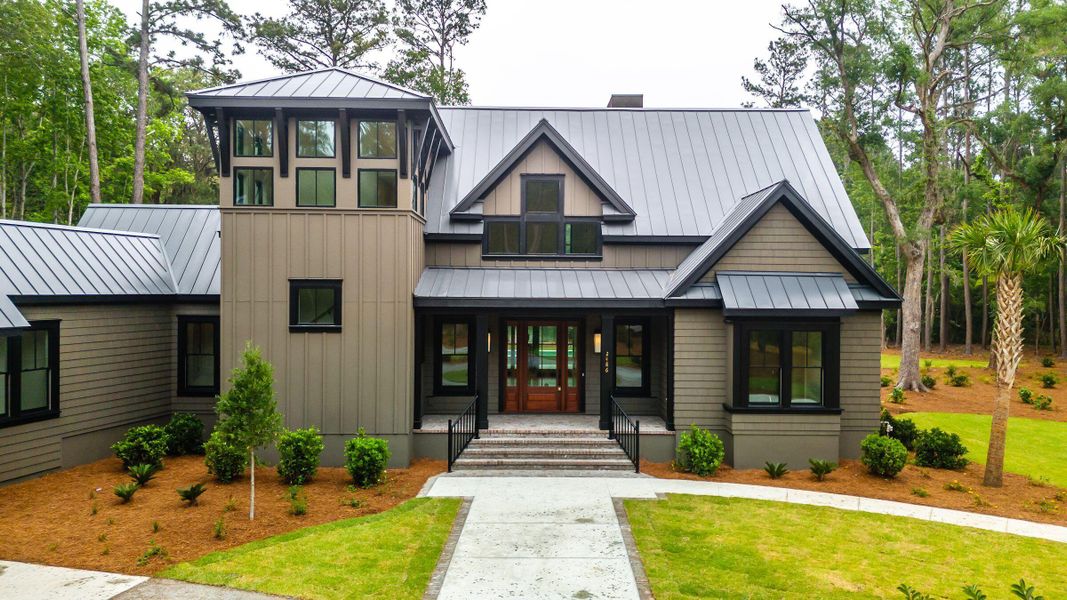 Front exterior of a new home in , Johns Island, SC, highlighting curb appeal (Image 30).