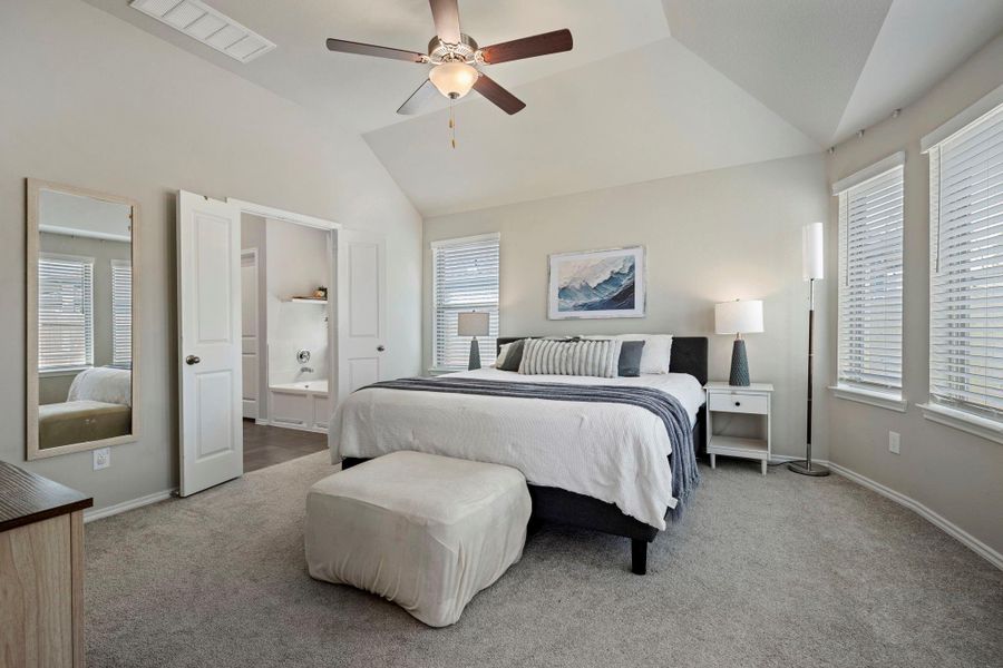 Furnished interior view inside a new home in , Conroe (Image 30).