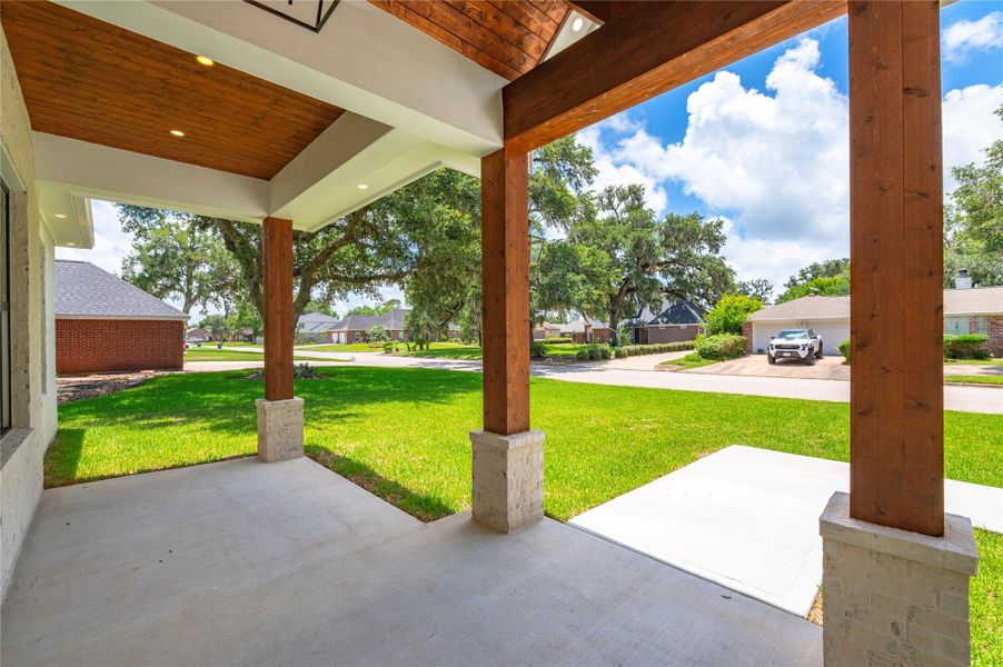 Exterior details and patio area of a home in , West Columbia (Image 29).