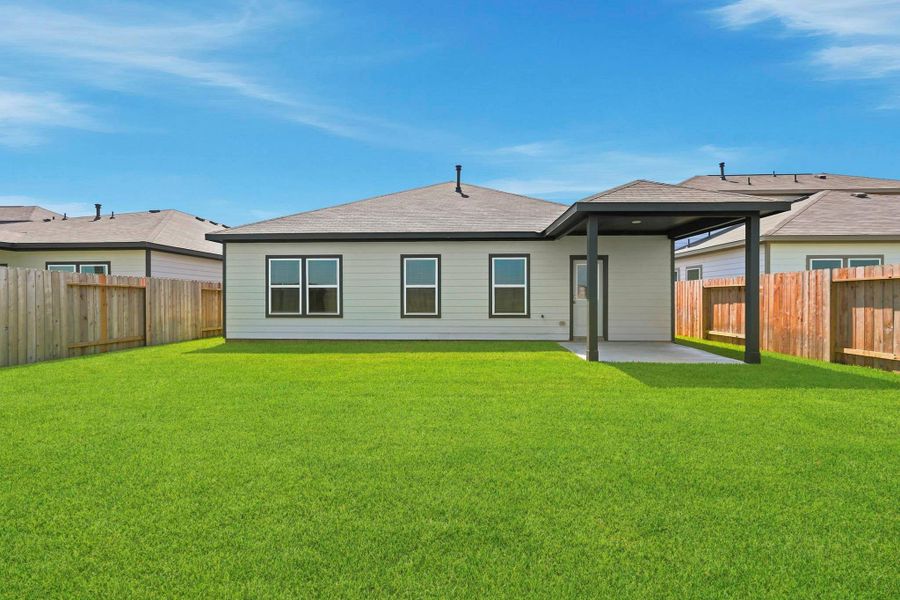 Exterior details and patio area of a home in Mirabella, Brookshire (Image 3).