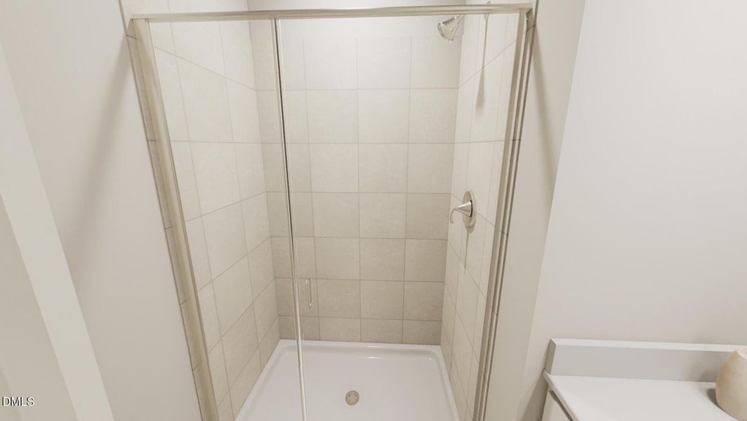 Walk In tiled Shower - Classic White But