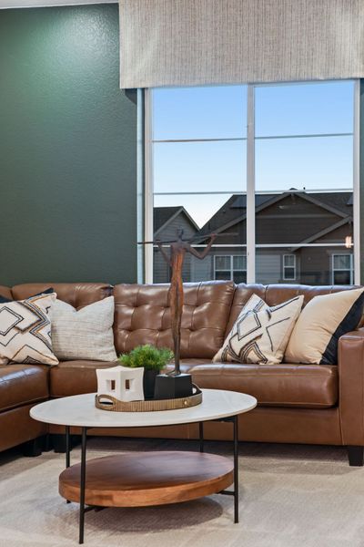 Furnished interior view inside a new home in Reunion, Commerce City (Image 45).