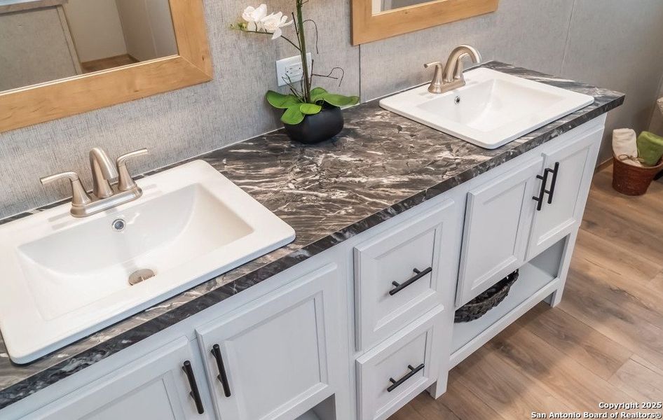 Close-up of interior finishes inside a home in , Elmendorf (Image 9).
