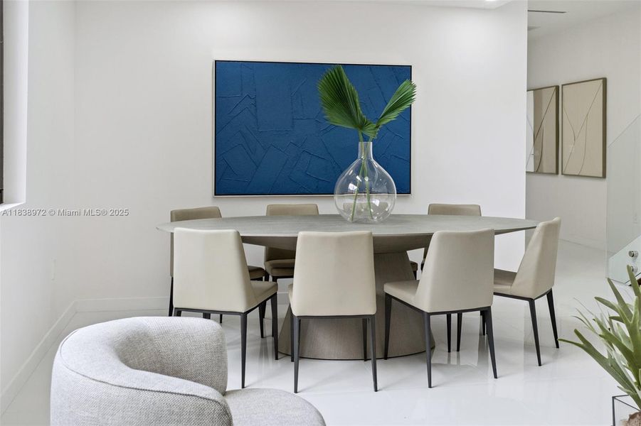 Furnished interior view inside a new home in , Miami (Image 20).