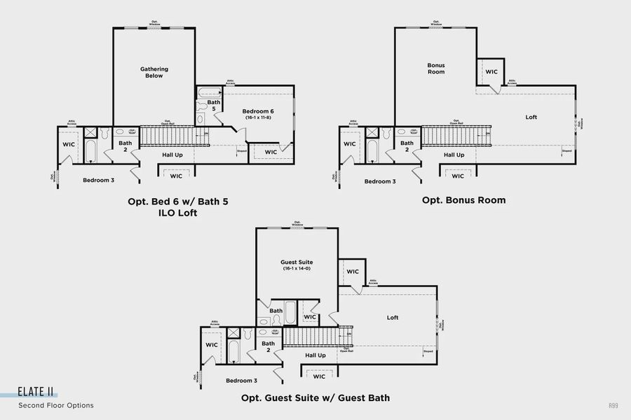 2D floor plan layout for the Elate II by DRB Homes in Richvale Estates, Fairview, TN (Image 7). 2D floor plan layout for the Elate II by DRB Homes in Richvale Estates, Fairview, TN (Image 7).