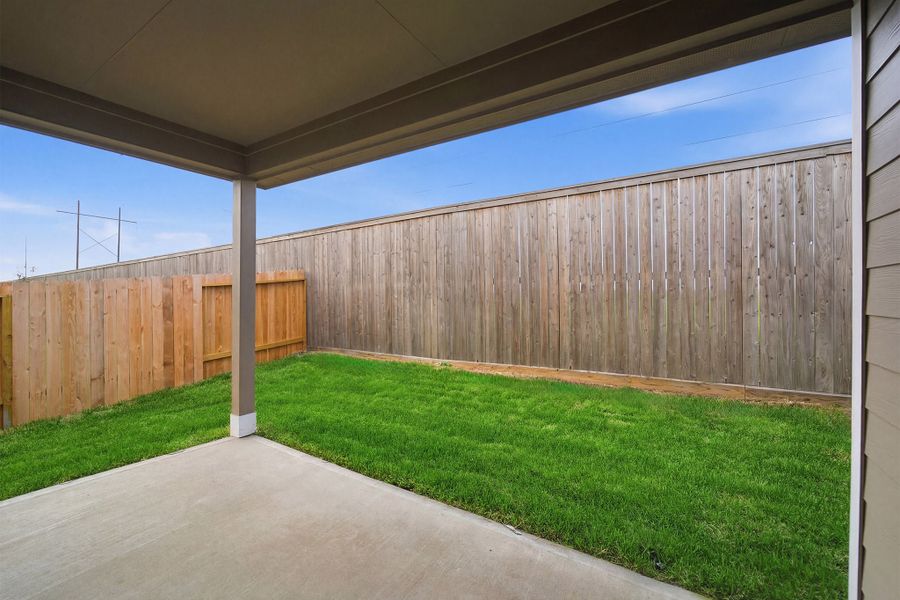 Exterior details and patio area of a home in The Reserve at Huntsville, Huntsville (Image 22).