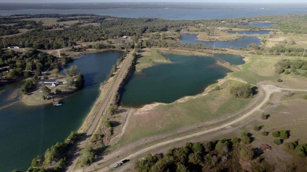 Spring Fed Pond location of custom home site on 3 acres.  (see boundaries in other pictures)
 New Luxury Development in Quinlan, TX.