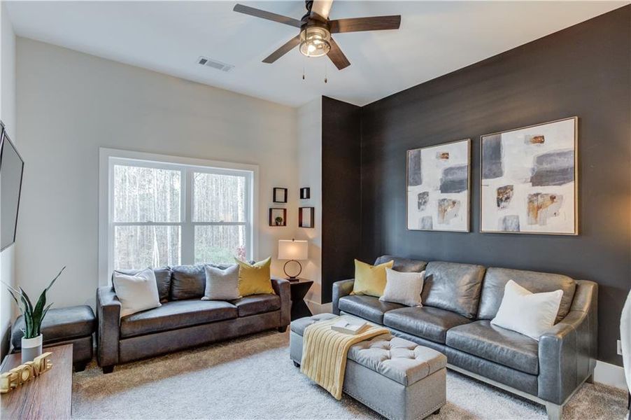 Furnished interior view inside a new home in , Suwanee (Image 5).
