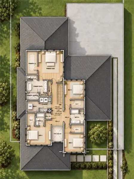 2D floor plan layout of this home in , Atlanta, GA (Image 3).