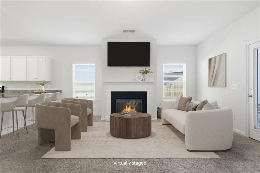 Furnished interior view inside a new home in , Calhoun (Image 10).