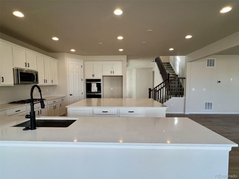 Furnished interior view inside a new home in The Aurora Highlands, Aurora (Image 8). Furnished interior view inside a new home in The Aurora Highlands, Aurora (Image 8).