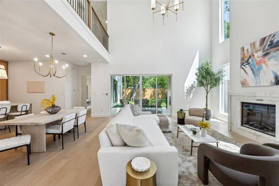 Furnished interior view inside a new home in , Dallas (Image 7).