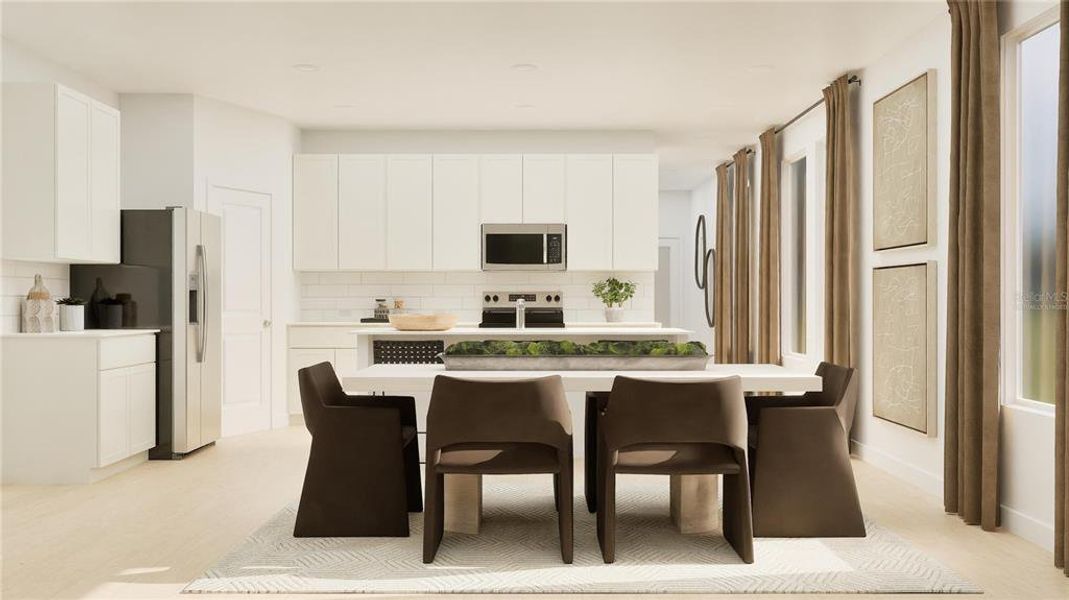 Furnished interior view inside a new home in Wellness Ridge, Clermont (Image 4).