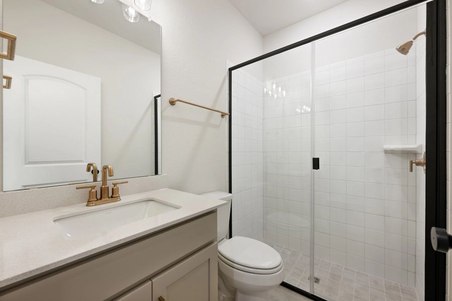 Furnished interior view inside a new home in The Homestead at Lariat, Liberty Hill (Image 5).