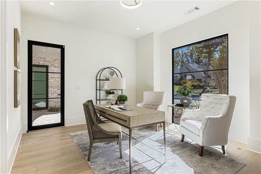 Furnished interior view inside a new home in , Alpharetta (Image 62).