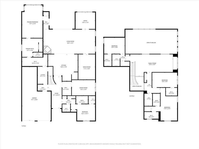2D floor plan layout of this home in Star Trail, Prosper, TX (Image 5).