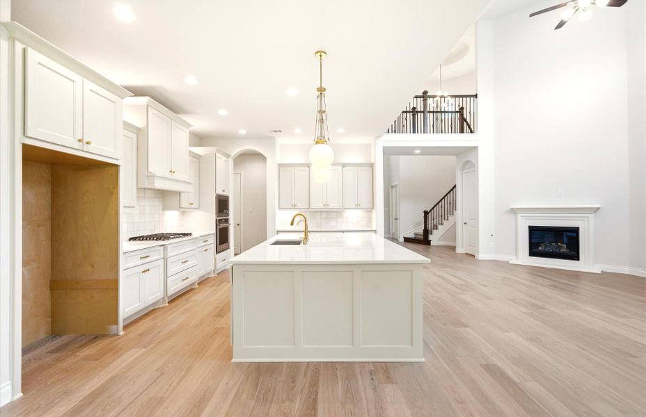 Furnished interior view inside a new home in Bridgeland 60′, Cypress (Image 6).
