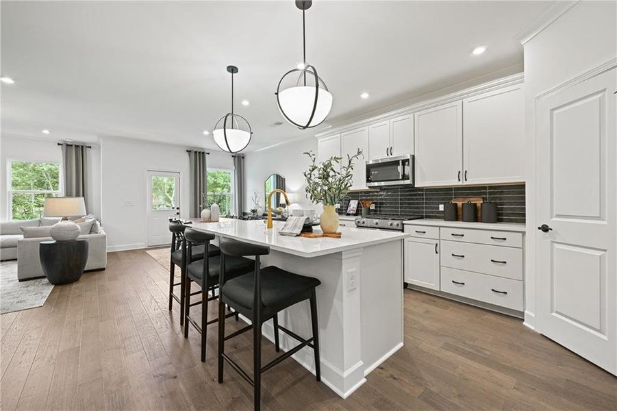 Furnished interior view inside a new home in Briar Creek, Atlanta (Image 7). Furnished interior view inside a new home in Briar Creek, Atlanta (Image 7).