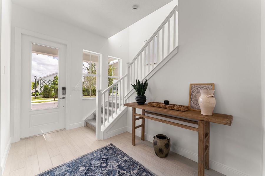 Representative furnished interior of a home built from the Dahlberg by Mattamy Homes in Newfield - Rosette Park, Palm City (Image 3).
