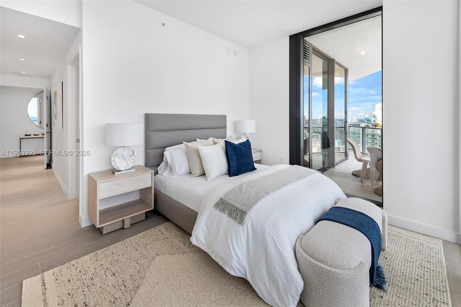 Furnished interior view inside a new home in , Miami Beach (Image 8).