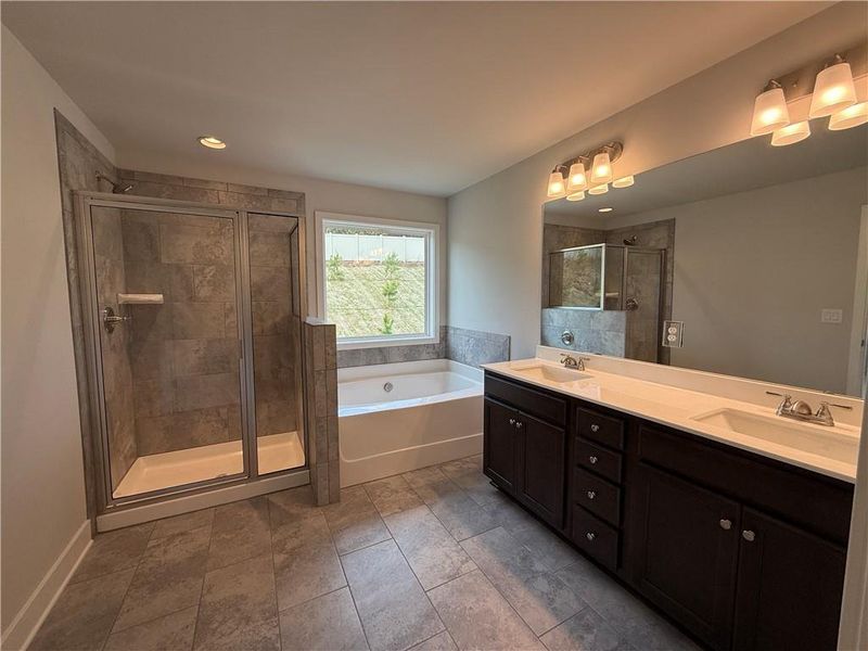 Furnished interior view inside a new home in The Towns at Auburn Station West, Auburn (Image 5).