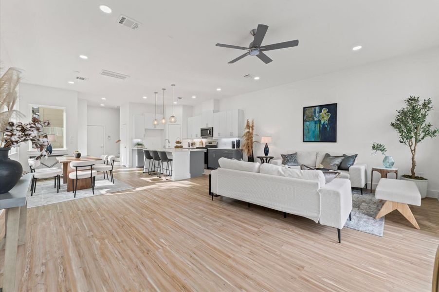 Furnished interior view inside a new home in , Houston (Image 18). Furnished interior view inside a new home in , Houston (Image 18).