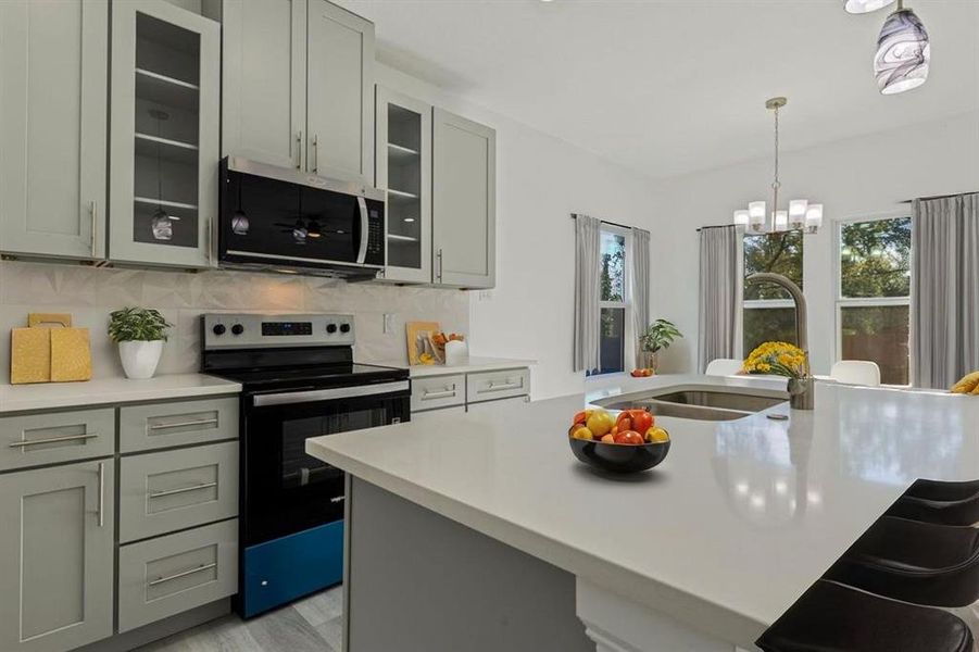 Image is virtually staged, furniture and decor are virtually added