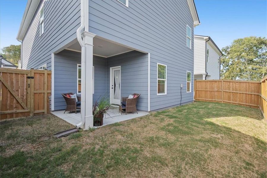 Exterior details and patio area of a home in , Cartersville (Image 34).