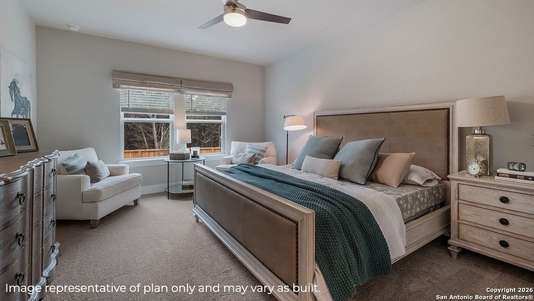 Furnished interior view inside a new home in Brookstone Creek, San Antonio (Image 10).